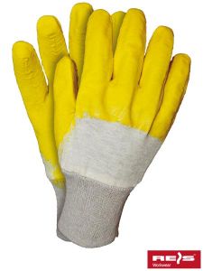 Rękawice robocze RGS żółte gumowo-szare 10